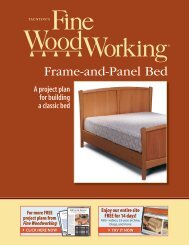 Frame-and-Panel Bed - Fine Woodworking