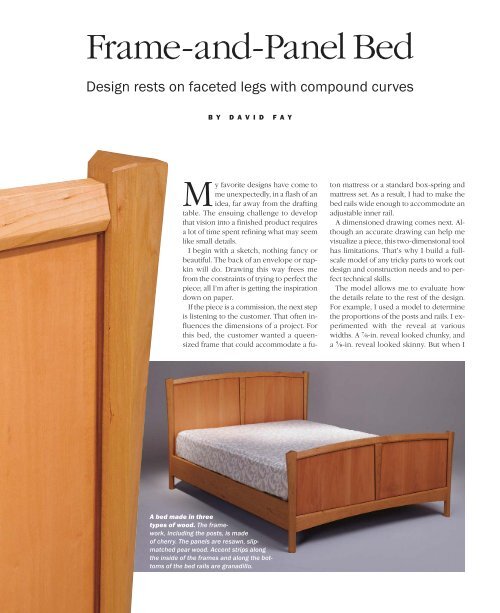 Frame-and-Panel Bed - Fine Woodworking