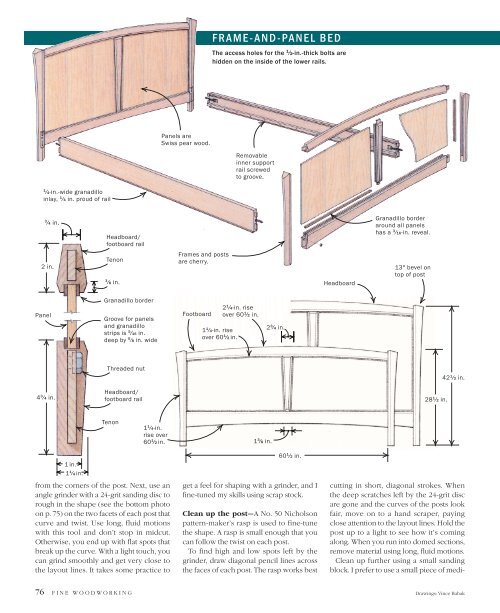 Frame-and-Panel Bed - Fine Woodworking