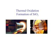 Oxidation/Diffusion/Ion Implantation