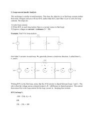 I. Loop-current (mesh) Analysis This technique is similar to nodal ...