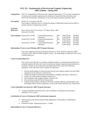 ECE 125 â Fundamentals of Electrical and Computer Engineering ...