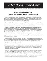 FTC Consumer Alert - Embassy of the United States Athens, Greece
