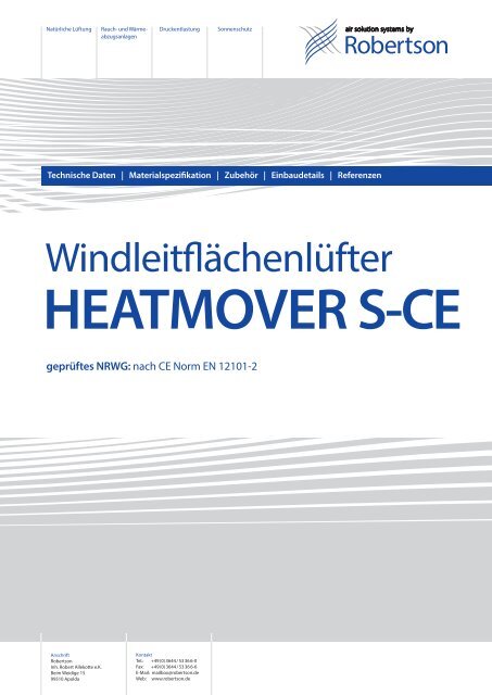 Windleitflächenlüfter Heatmover S-CE - Robertson Vogue e.K.