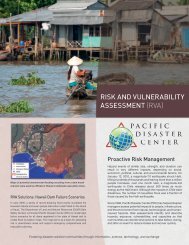 risk and vulnerability assessment (rva) - Pacific Disaster Center