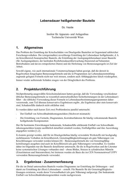 Bericht im PDF-Format - ZID - Technische UniversitÃƒÂ¤t Wien