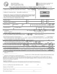 Application for Reappointment as a N.C. Notary Public - Iredell County