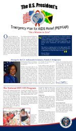 PEPFAR Gleaner Advertorial - Jamaica - Health Policy Project