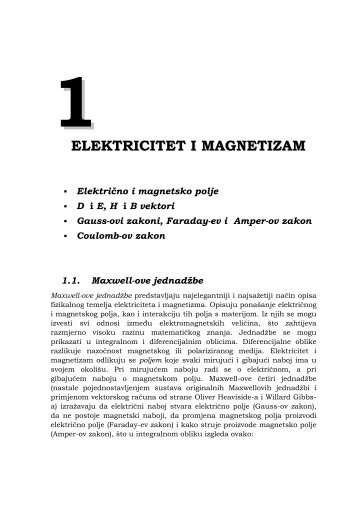Predavanje_01: Elektricitet i magnetizam
