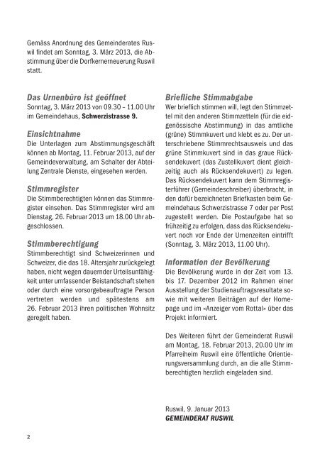 Botschaft Dorfkernerneuerung - Anzeiger vom Rottal