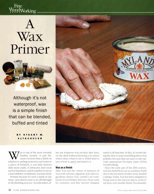 How to Apply Paste Wax Using Cheesecloth