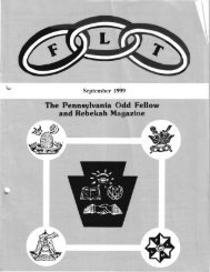 Sept - Grand Lodge of Pennsylvania, Independent Order of Odd ...