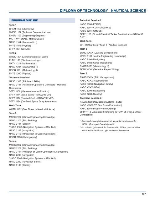 Academic Calendar - Fisheries and Marine Institute - Memorial ...