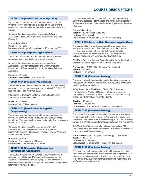 Academic Calendar - Fisheries and Marine Institute - Memorial ...