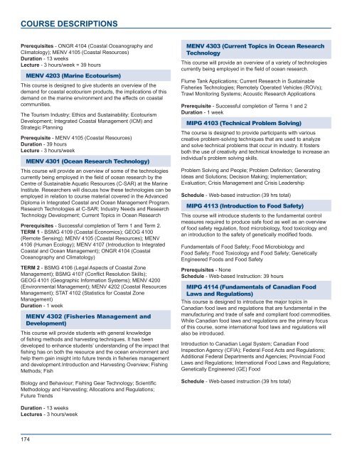 Academic Calendar - Fisheries and Marine Institute - Memorial ...