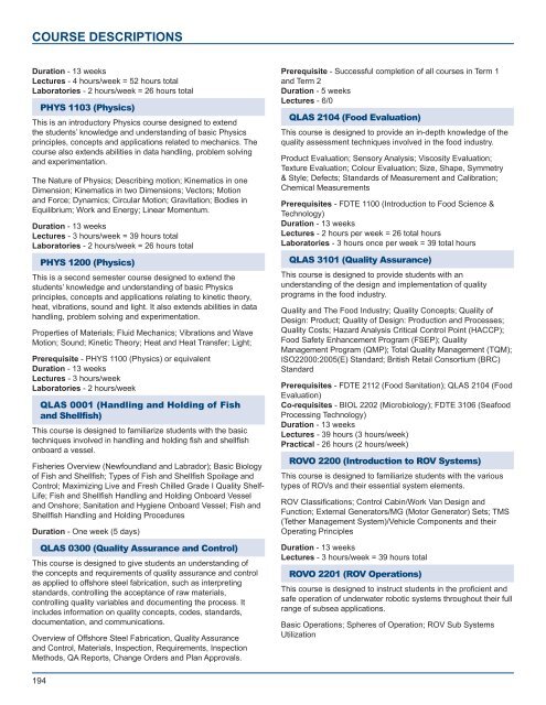 Academic Calendar - Fisheries and Marine Institute - Memorial ...