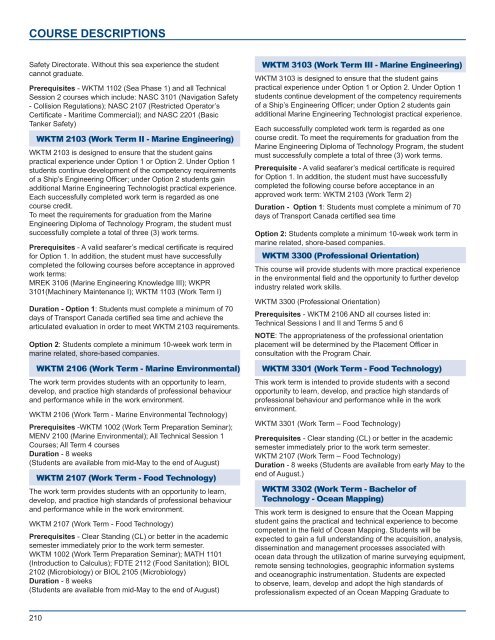 Academic Calendar - Fisheries and Marine Institute - Memorial ...