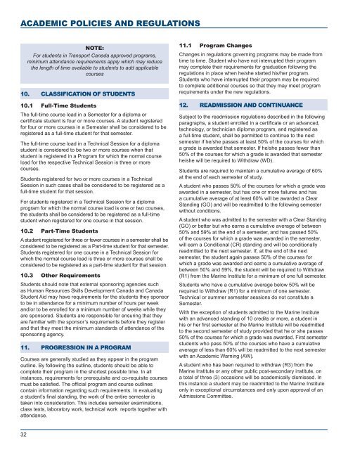 Academic Calendar - Fisheries and Marine Institute - Memorial ...