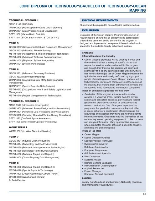 Academic Calendar - Fisheries and Marine Institute - Memorial ...