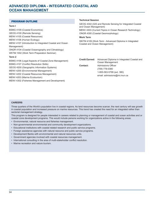 Academic Calendar - Fisheries and Marine Institute - Memorial ...