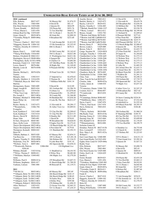 2012 town council - Town of Scarborough