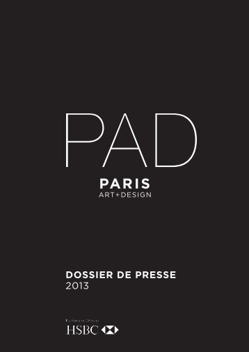 DOSSIER DE PRESSE 2013 - PAD Fairs