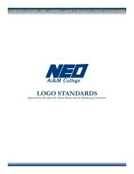 Logo standards - Northeastern Oklahoma A&M College