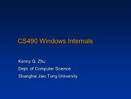 CS490 Windows Internals - Computer Science and Engineering