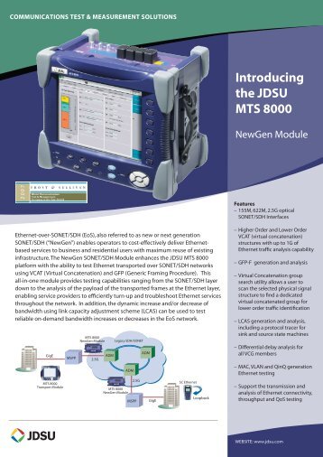 Introducing the JDSU MTS 8000 - EN4TEL