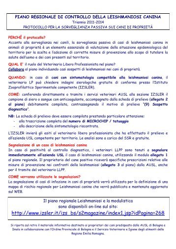 locandina informativa veterinari LP.pdf - IZS della Lombardia e dell ...