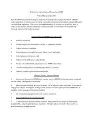 Protocol Reviewer Checklist - Drake University