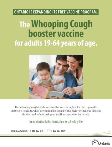 The Whooping Cough booster vaccine - Grey Bruce Health Unit