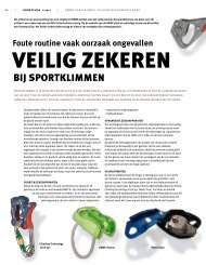 Veilig zekeren bij sportklimmen - Nkbv