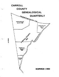 v'lx'(l - Carroll County Genealogical Society