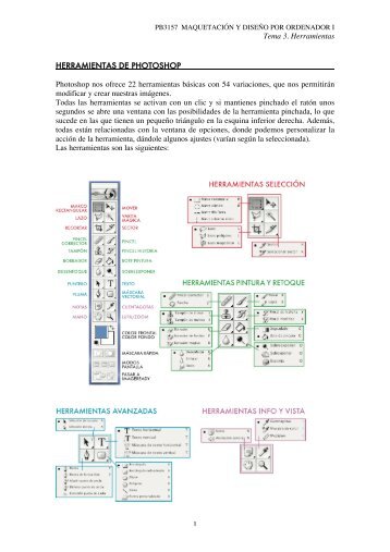 Tema 3. Herramientas 1 HERRAMIENTAS DE PHOTOSHOP ...