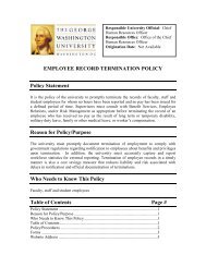 EMPLOYEE RECORD TERMINATION POLICY Policy Statement ...