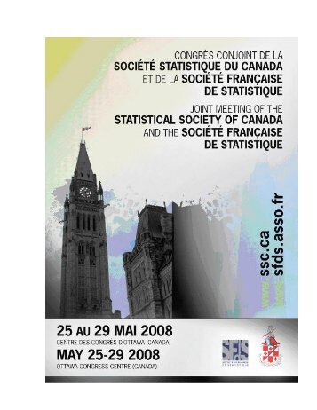 Programme et rÃ©sumÃ©s (pdf) - SociÃ©tÃ© statistique du Canada