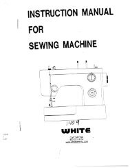 INSTRUCTION MANUAL FOR SEWING MACHINE - Singer - This Wiki