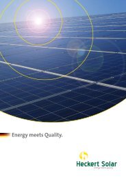 Energy meets Quality. - Heckert Solar