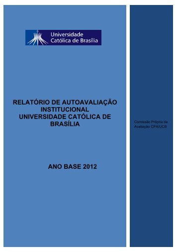 RelatÃ³rio de AutoavaliaÃ§Ã£o Parcial - Universidade CatÃ³lica de BrasÃ­lia