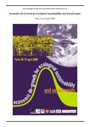 Economic De-Growth for Ecological Sustainability and Social Equity