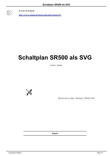 Schaltplan SR500 als SVG - Ratpak