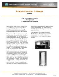 Evaporation Pan & Gauge - Coastal Environmental Systems