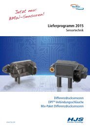 Lieferprogramm Differenzdruck-Sensor