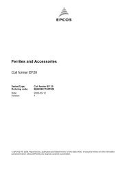 Ferrites and accessories, Coil former EF20 - Epcos