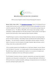 Download this press release in pdf format - SOI Industry Consortium