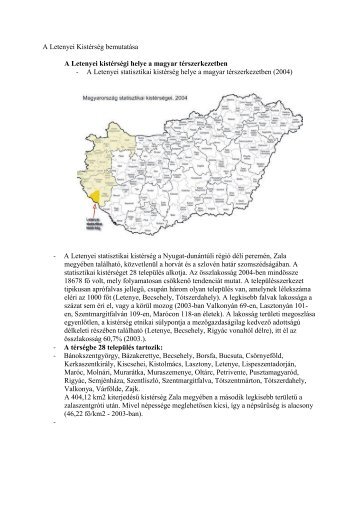 A Letenyei KistÃ©rsÃ©g bemutatÃ¡sa - Genea