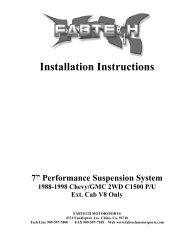 Installation Instructions - Vivid Racing