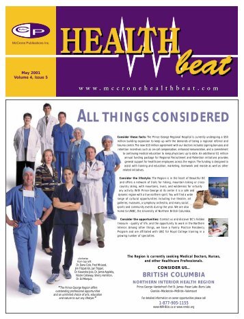 May 2001 - McCrone Healthbeat