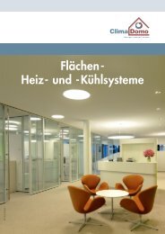 Prospekt ClimaDomo Heiz- und KÃ¼hlsysteme - Clina Heiz